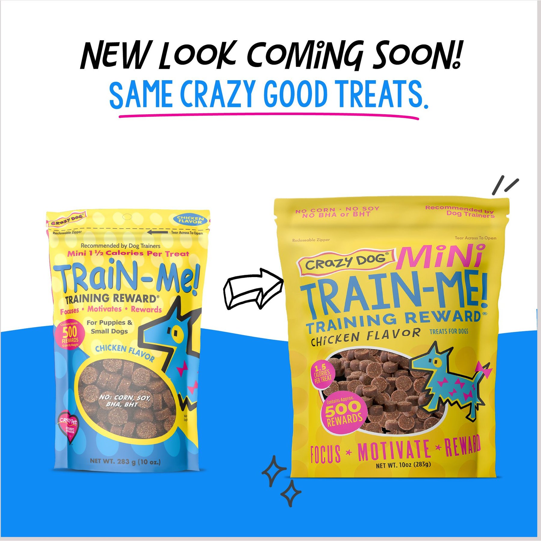 Crazy Dog Train-Me! Minis Chicken Flavor Dog Treats