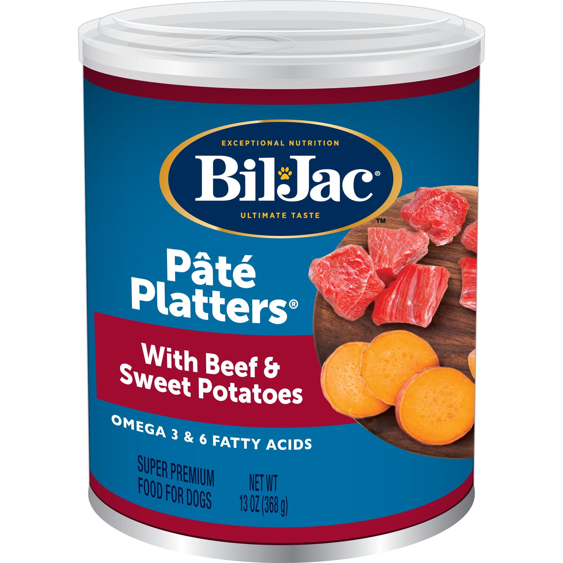 Bil-Jac Pate Platters with Beef & Sweet Potatoes Canned Dog Food