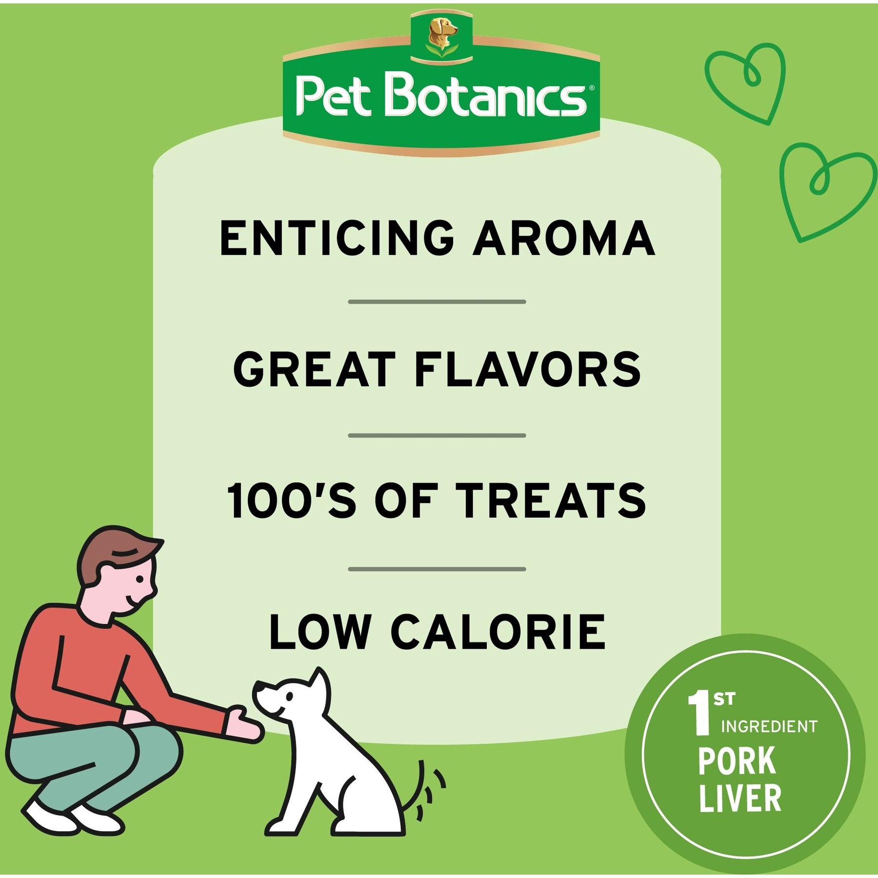 Pet Botanics Mini Training Reward Duck & Bacon Flavor Grain-Free Dog Treats