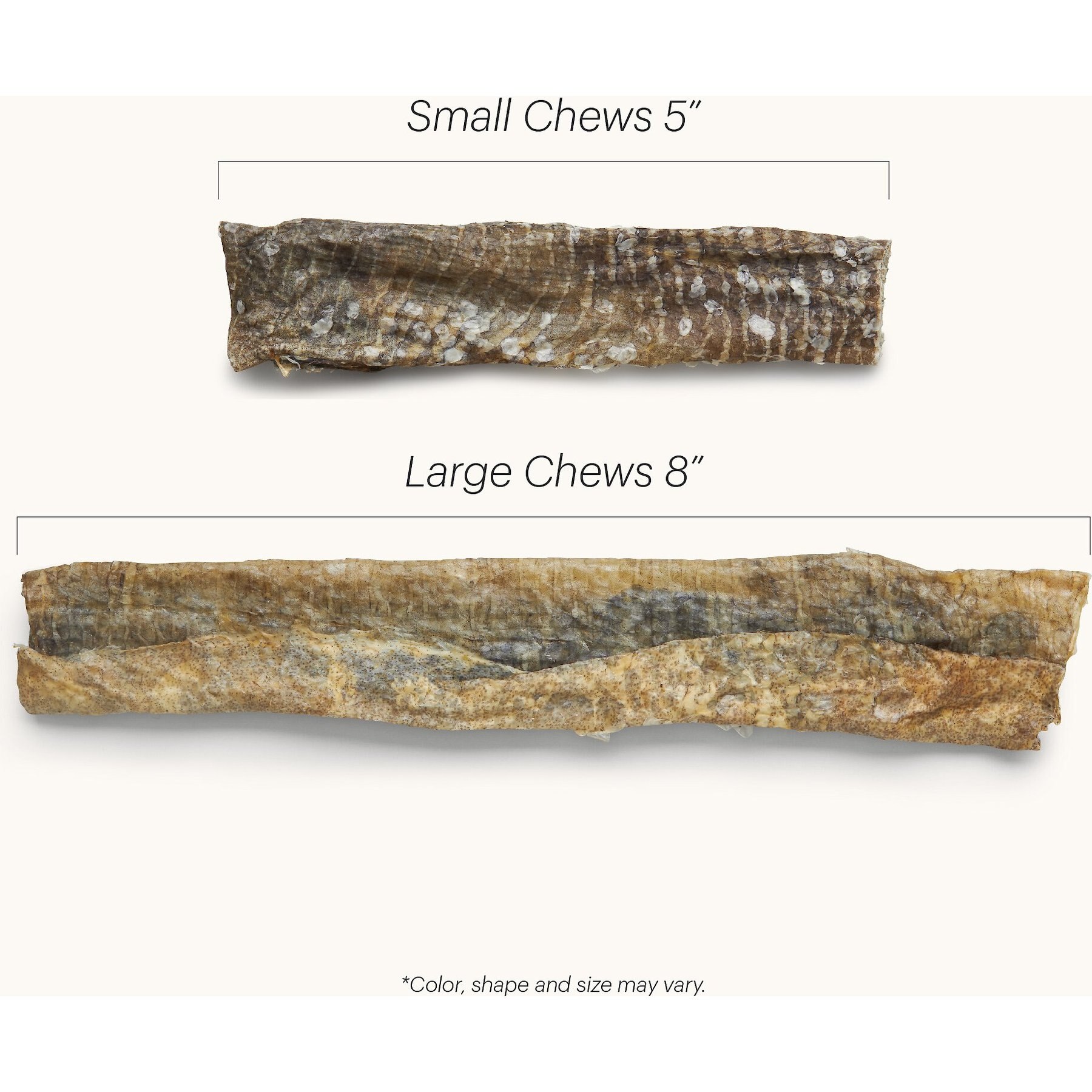 The Honest Kitchen Beams Ocean Chews Cod Fish Skins Dehydrated Dog Treats
