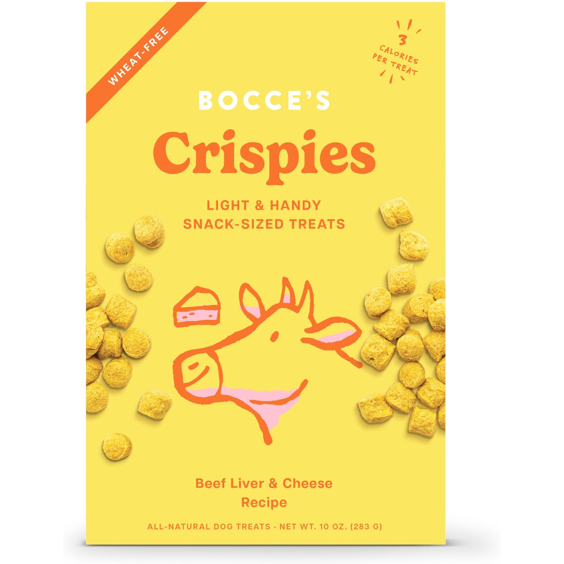 Bocce's Bakery Crispies Beef Liver & Cheese Recipe Dog Treats, 10-oz box