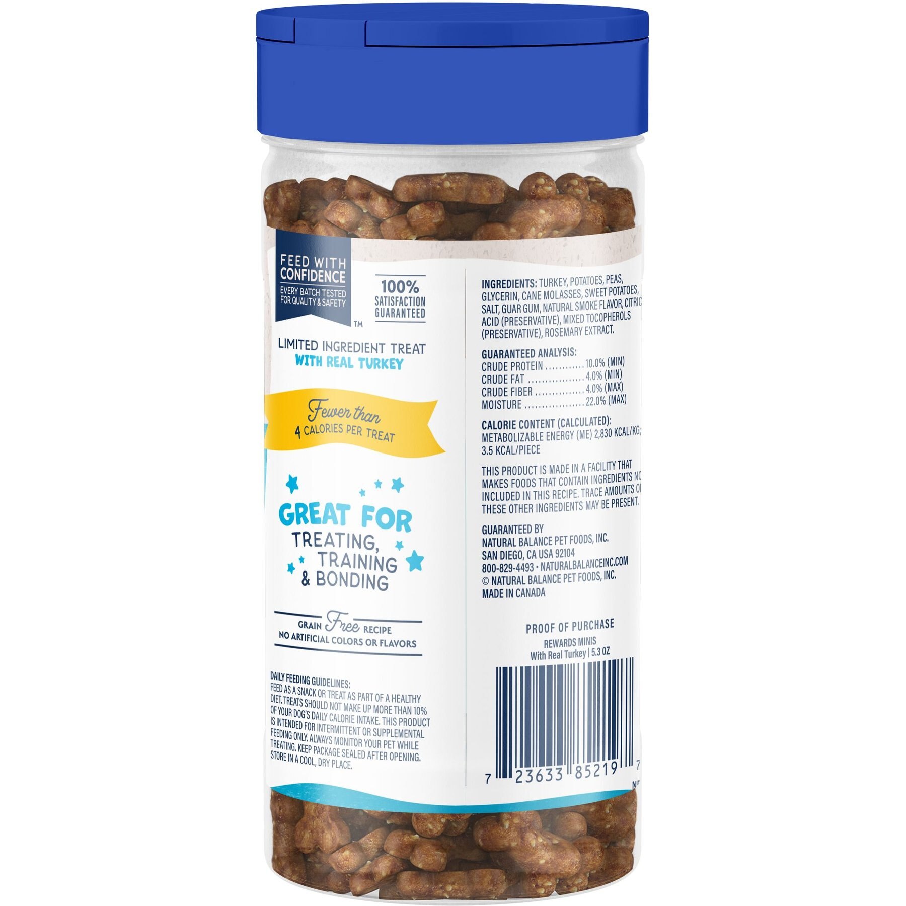 Natural Balance Rewards Minis with Real Turkey Dog Treats