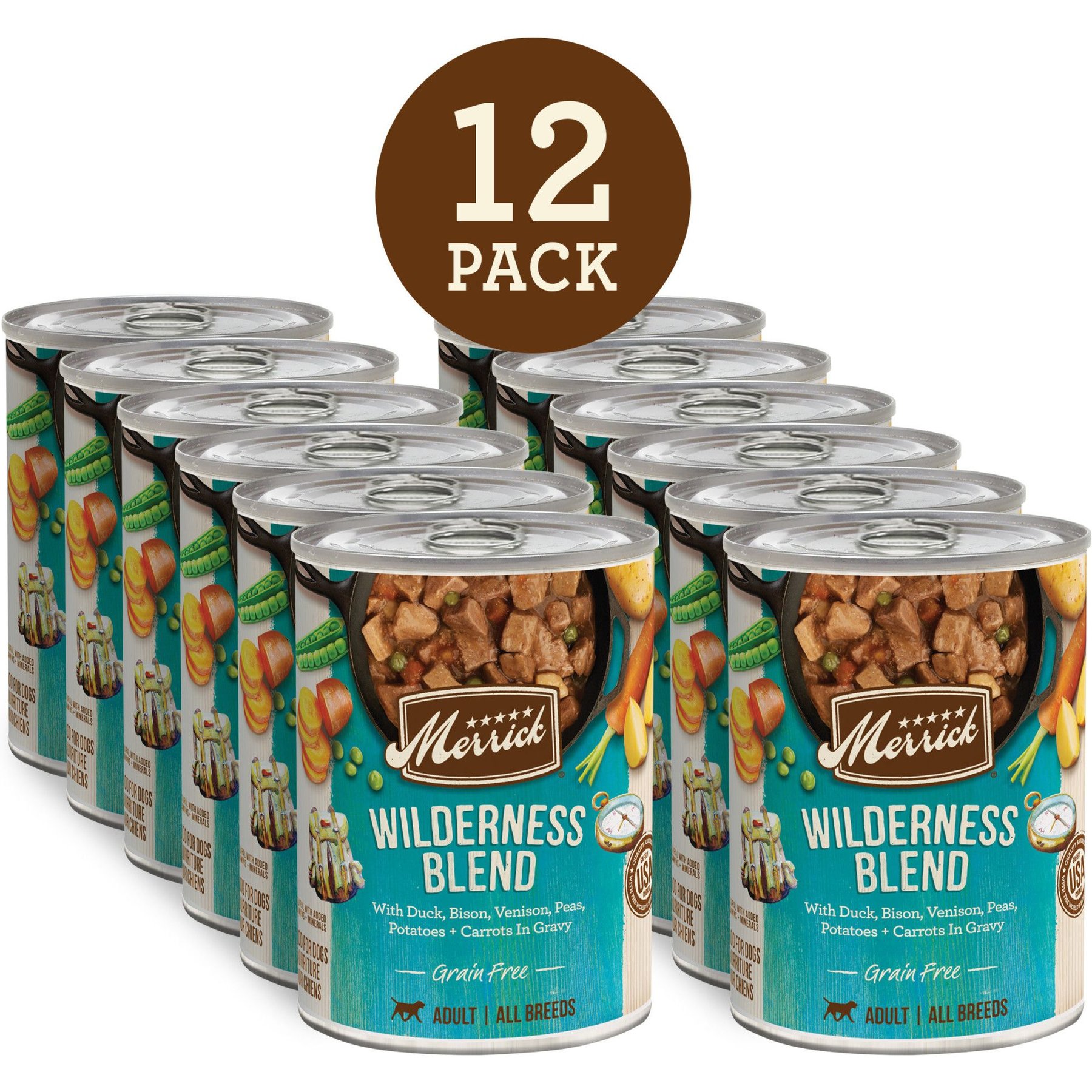 Merrick Grain-Free Wet Dog Food Wilderness Blend