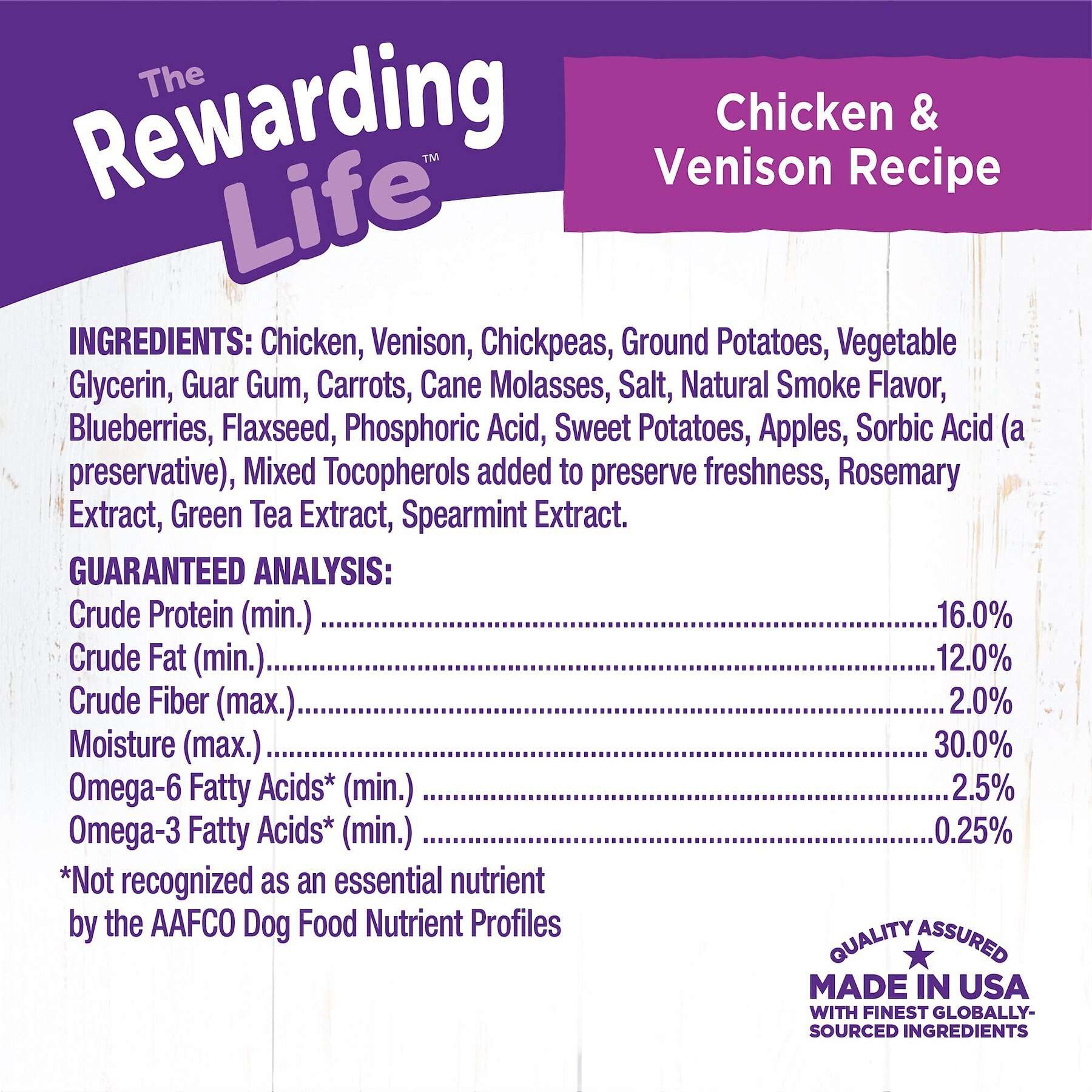 Wellness Rewarding Life Chicken & Venison Grain-Free Soft & Chewy Dog Treats