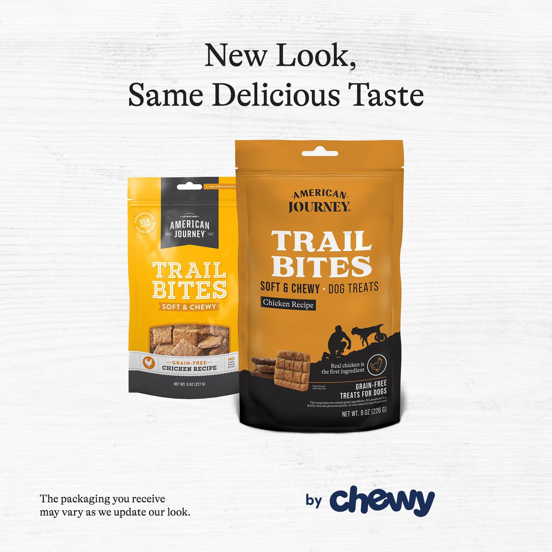 American Journey Chicken Recipe Trail Bites Grain-Free Soft & Chewy Dog Treats, 8-oz bag