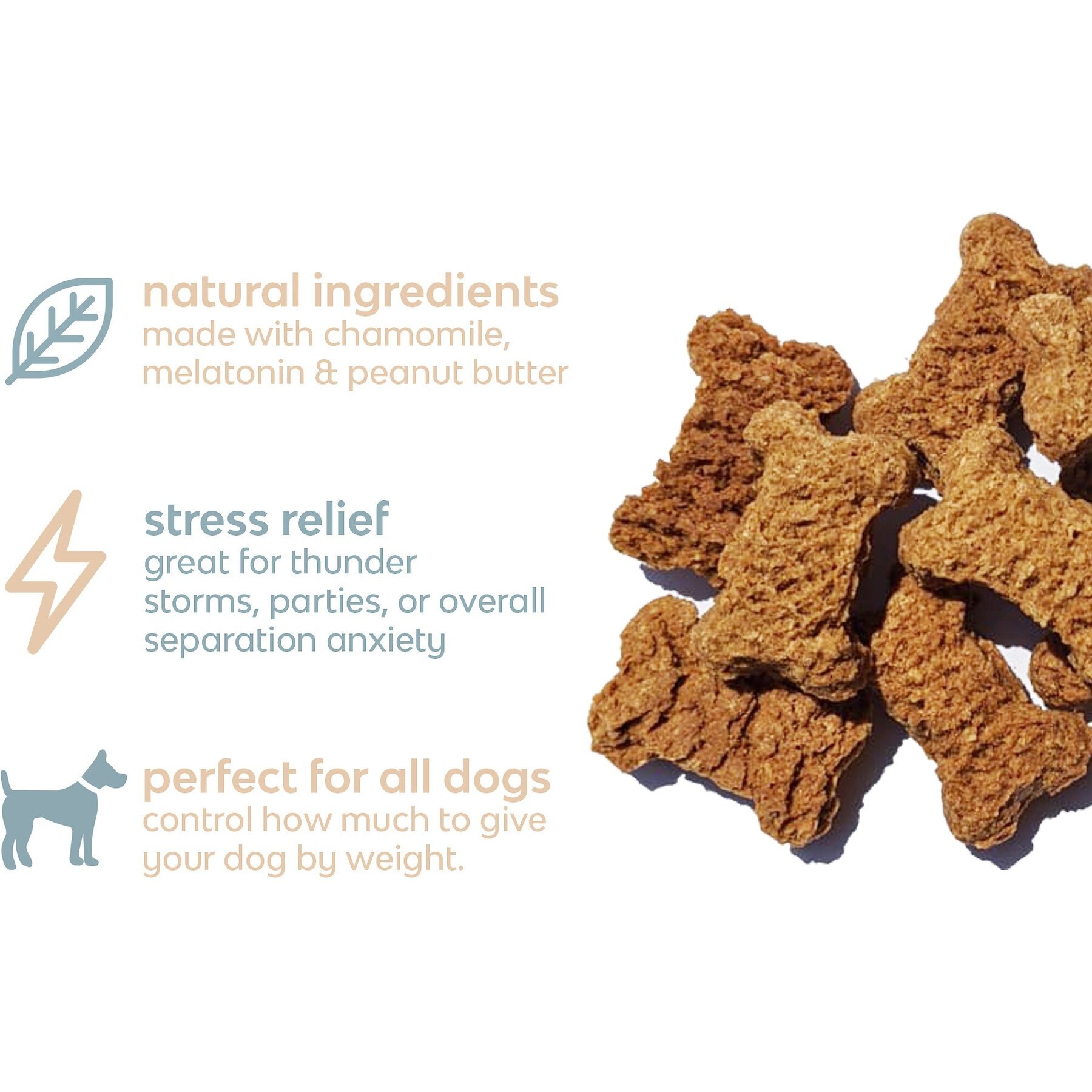 Mount Ara Chill Bites Peanut Butter Dog Treats, 4-oz bag