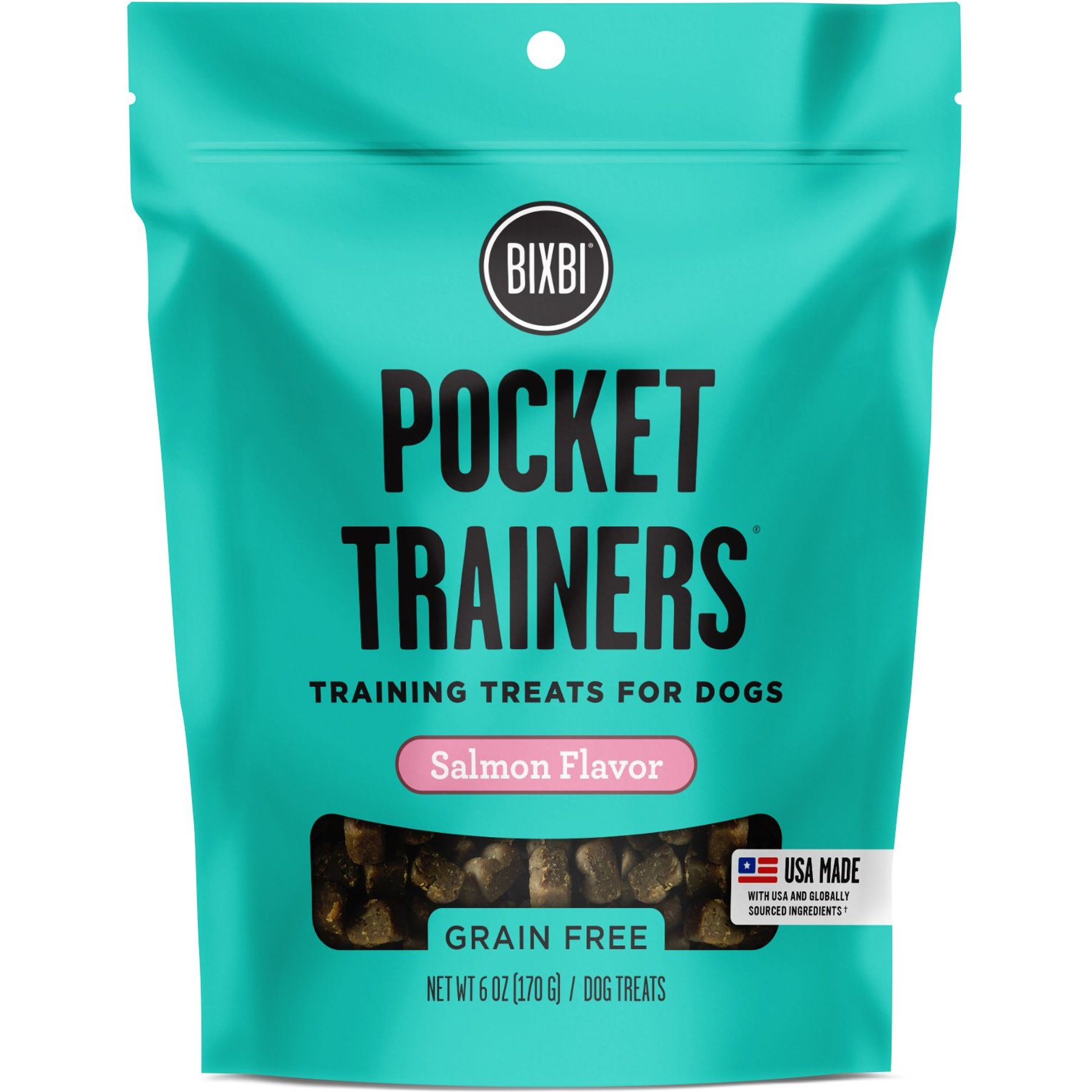 BIXBI Pocket Trainers Salmon Flavor Grain-Free Dog Treats