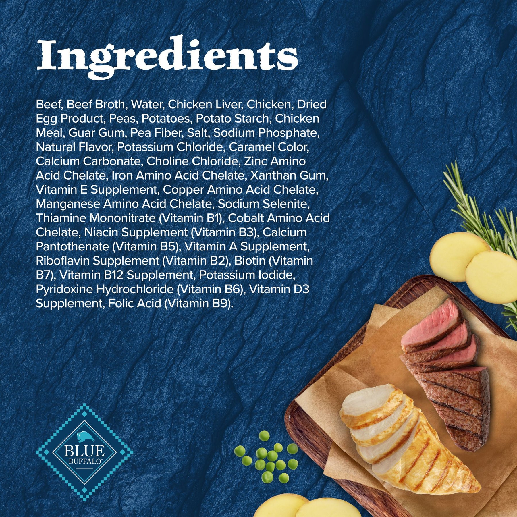Blue Buffalo Wilderness Wolf Creek Stew High-Protein & Grain-Free Hearty Beef in Gravy Wet Dog Food