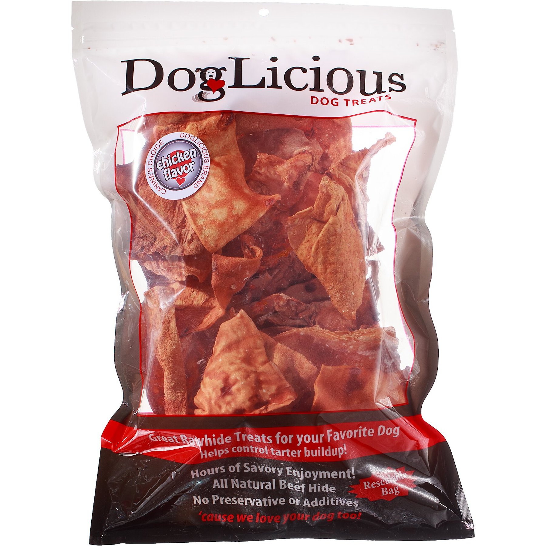Canine's Choice DogLicious Chicken Flavored Chips Dog Treats, 1-lb bag