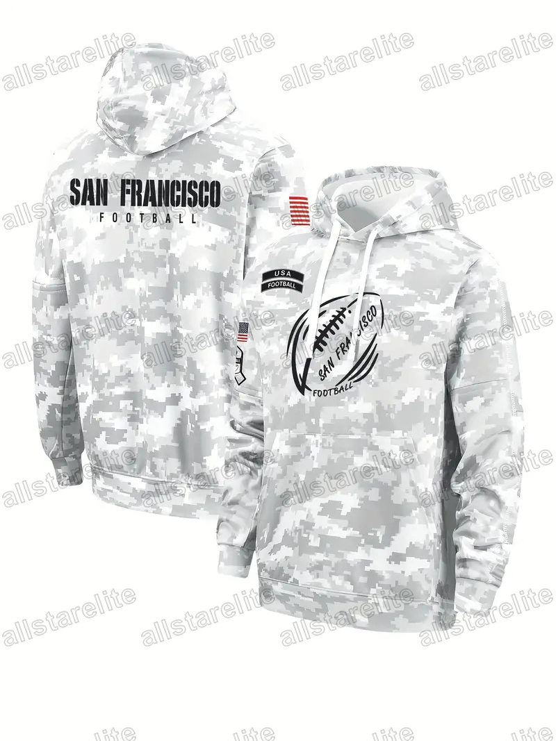 Custom Salute To Service Pullover Football Hoodie Jersey individuation Stitch Camo Sweatshirts Men Womens Youth fashion trend