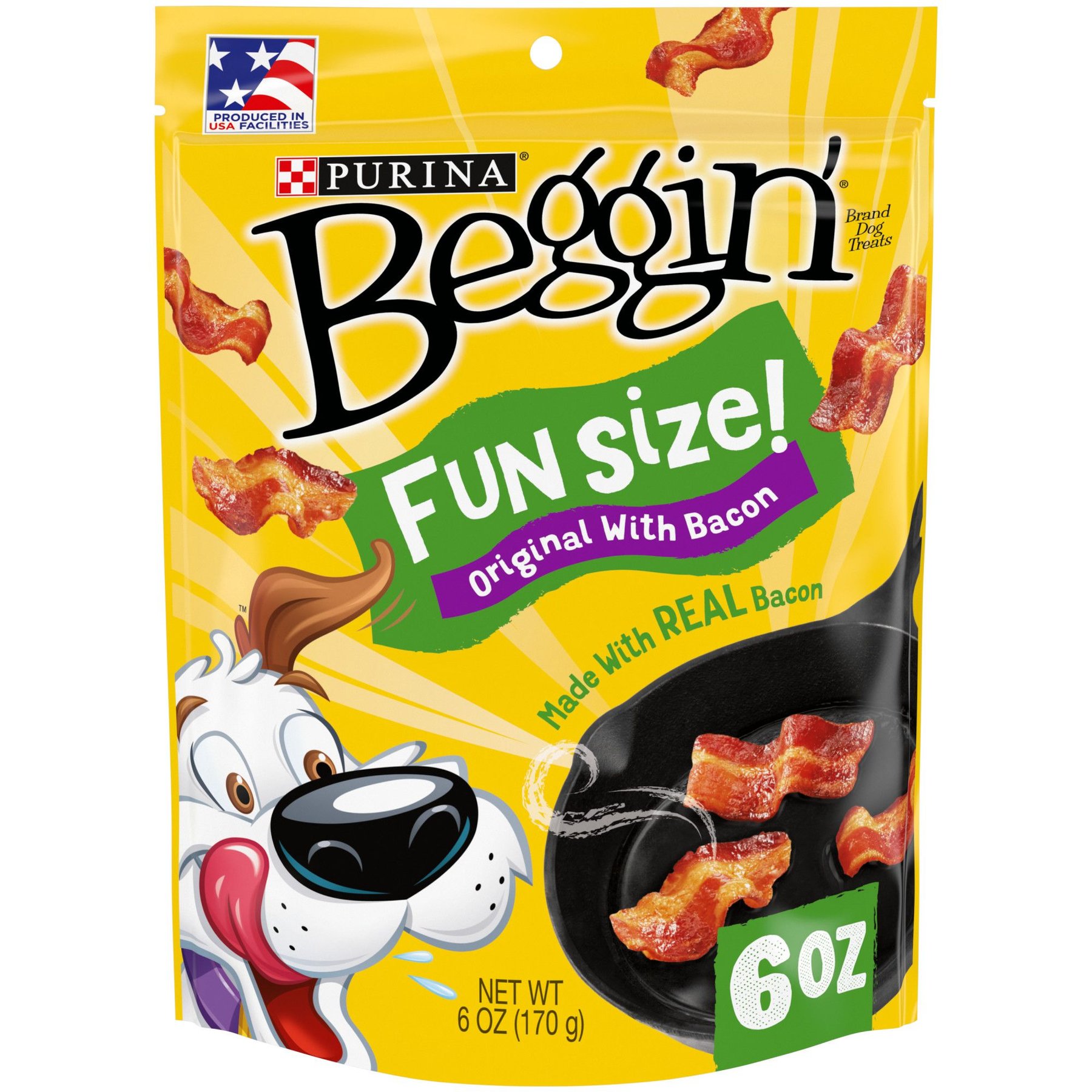 Purina Beggin' Real Meat Fun Size Original with Bacon Flavored Dog Treats
