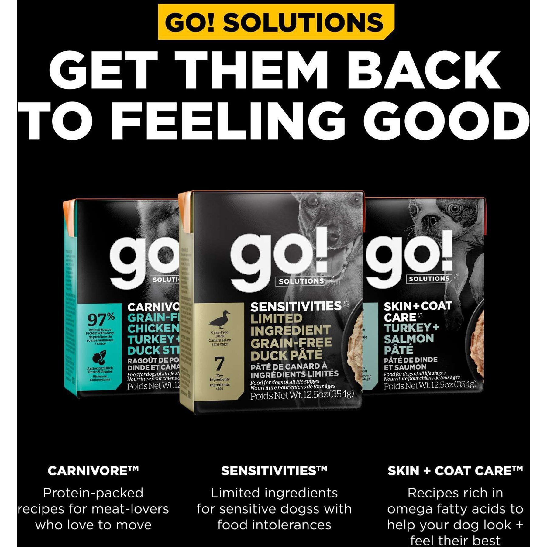 Go! Solutions Sensitivities Limited Ingredient Grain-Free Duck Pate Dog Food