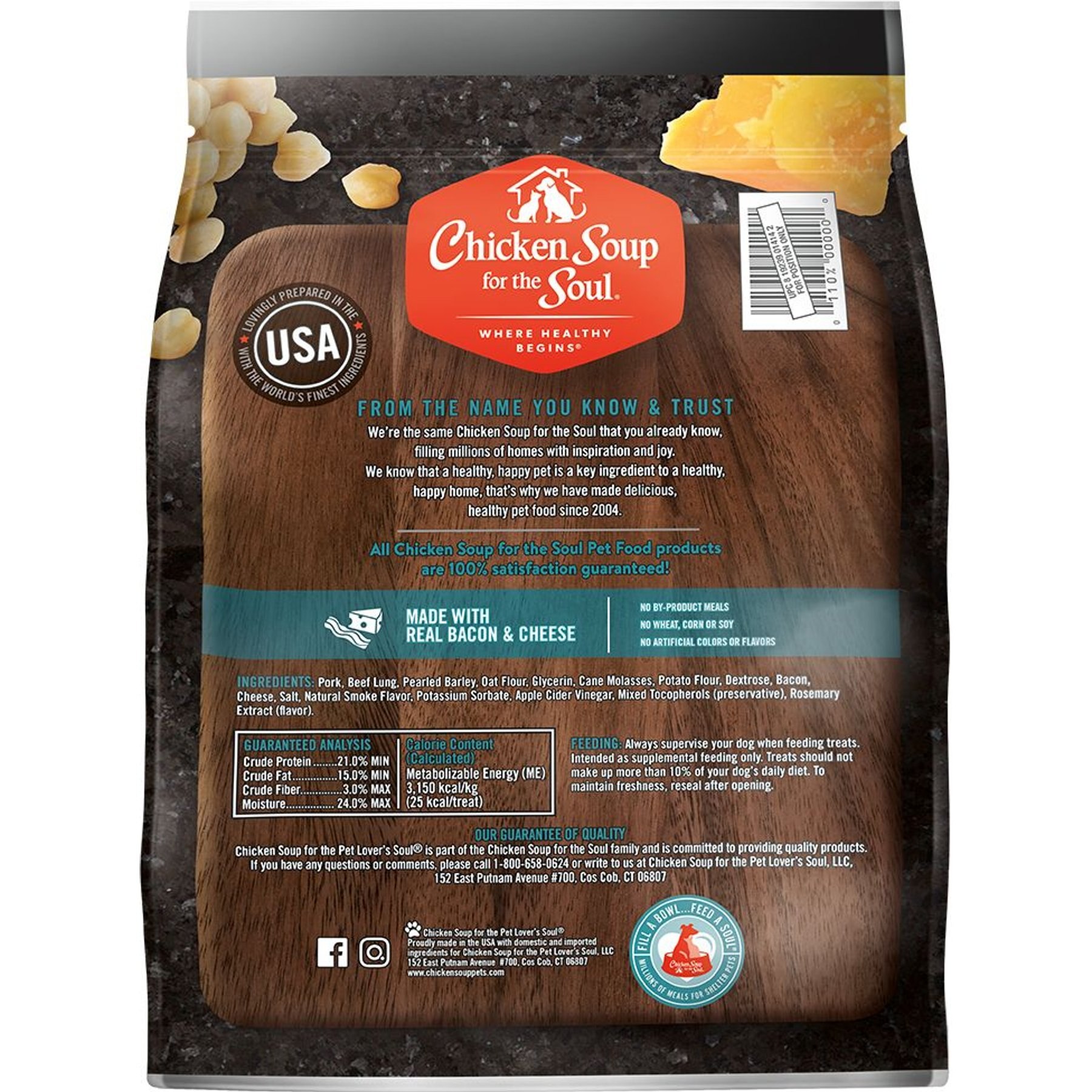 Chicken Soup for the Soul Savory Sticks Real Bacon & Cheese Grain-Free Dog Treats