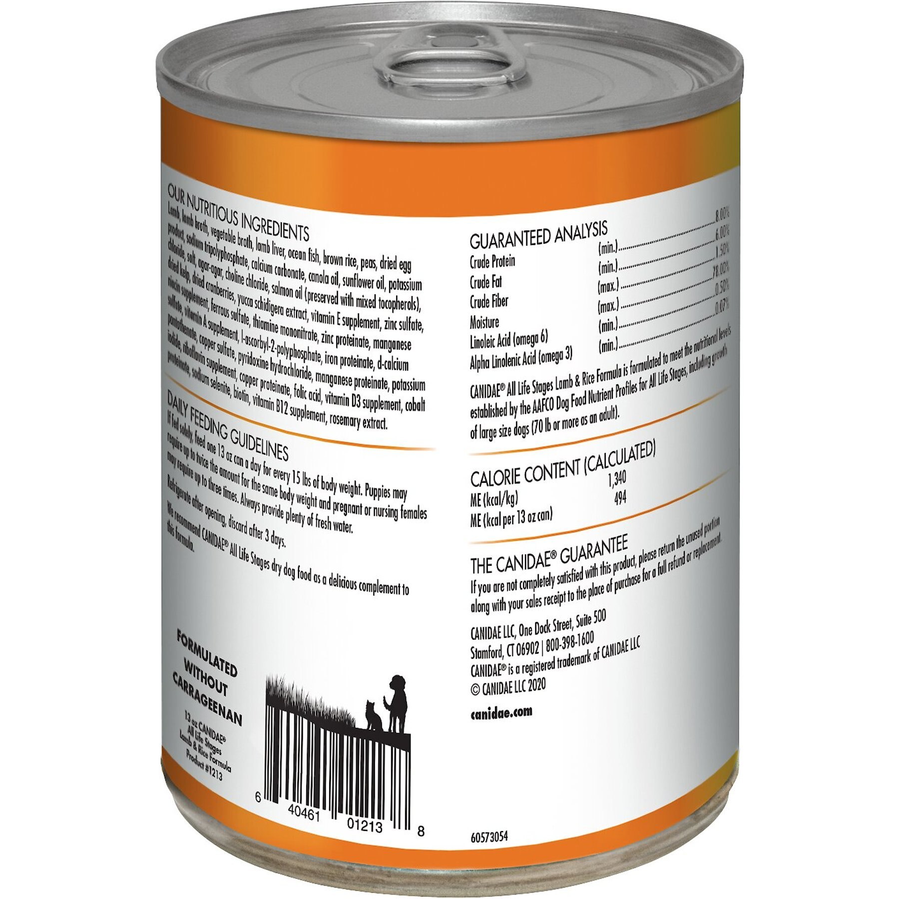 CANIDAE All Life Stages Lamb & Rice Formula Canned Dog Food
