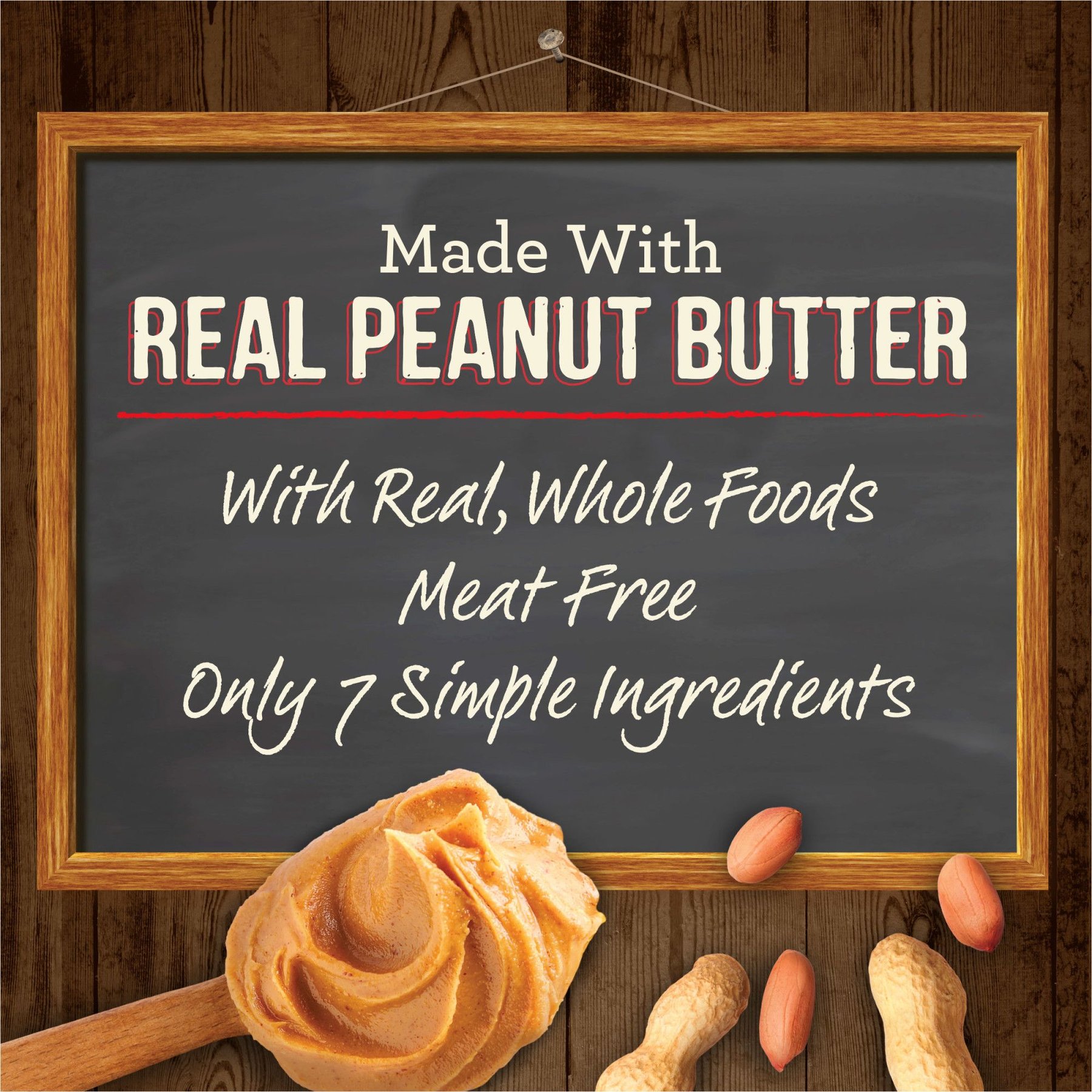 Merrick Oven Baked Paw'some Peanut Butter with Real Peanut Butter Dog Treats