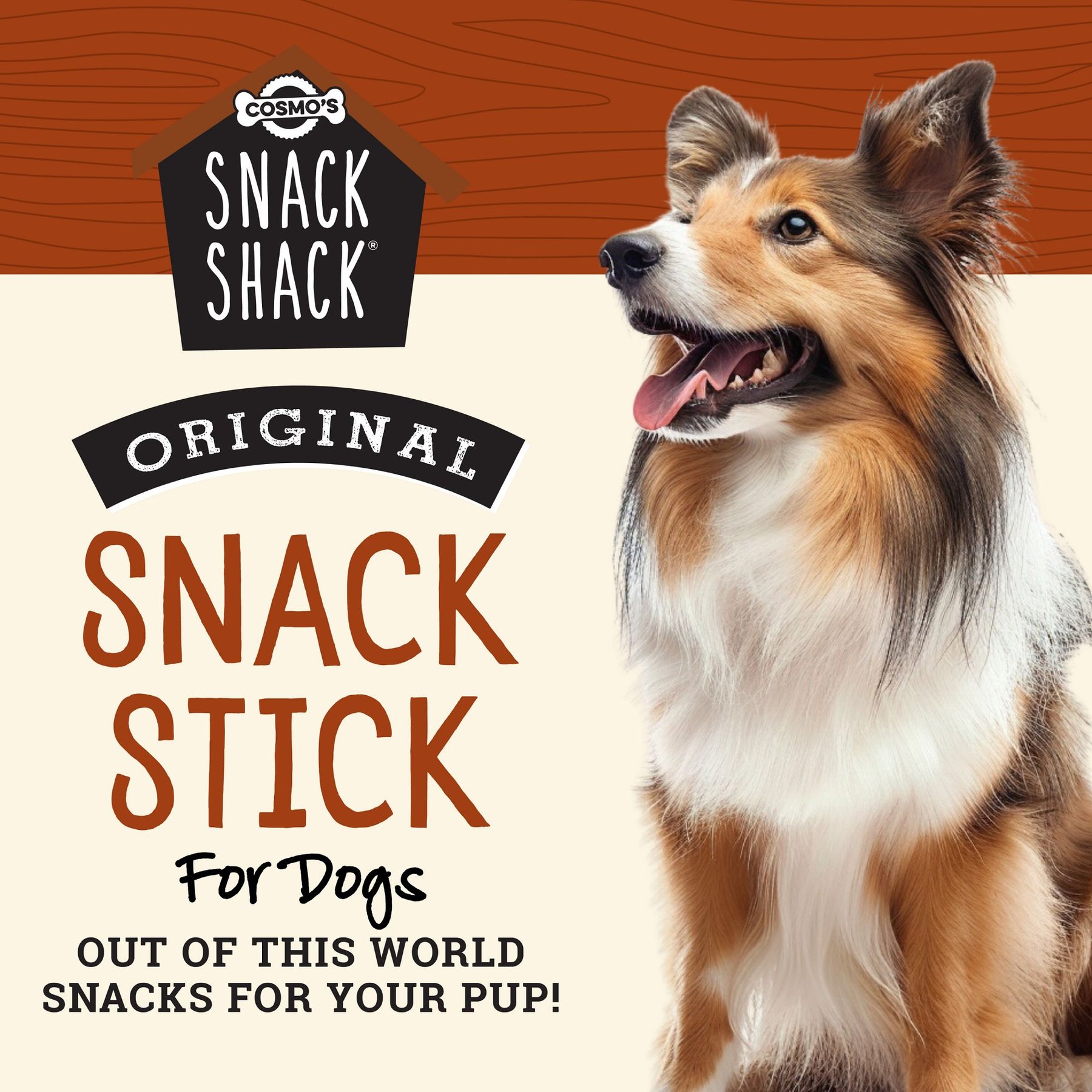Cosmo's Snack Shack Original Sticks Pork High-Protein Jerky Dog Treats, 24 count