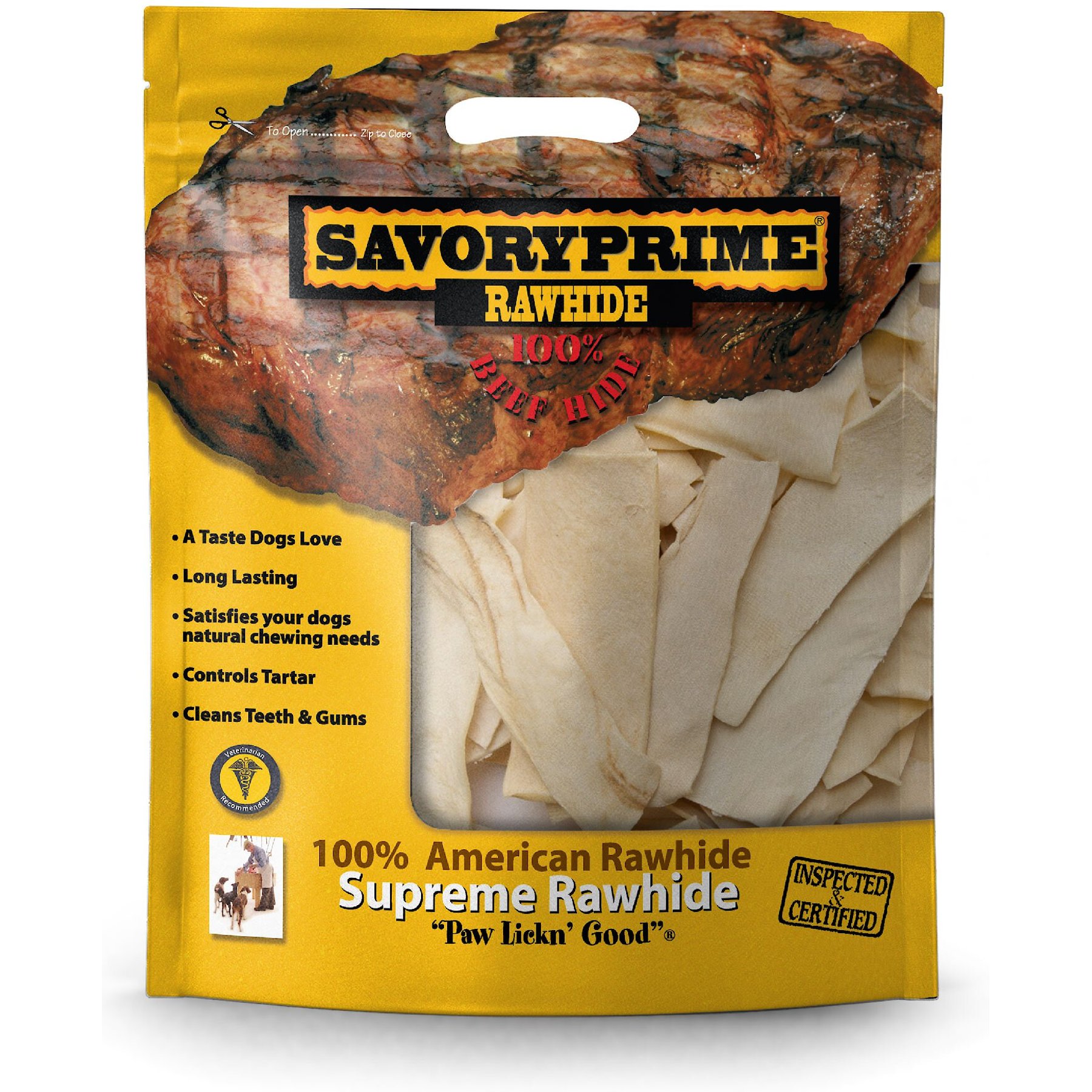 Savory Prime Natural Rawhide Chips Dog Treat