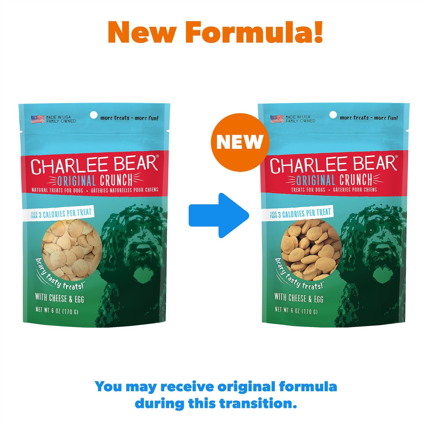 Charlee Bear Cheese & Egg Flavor Dog Treats