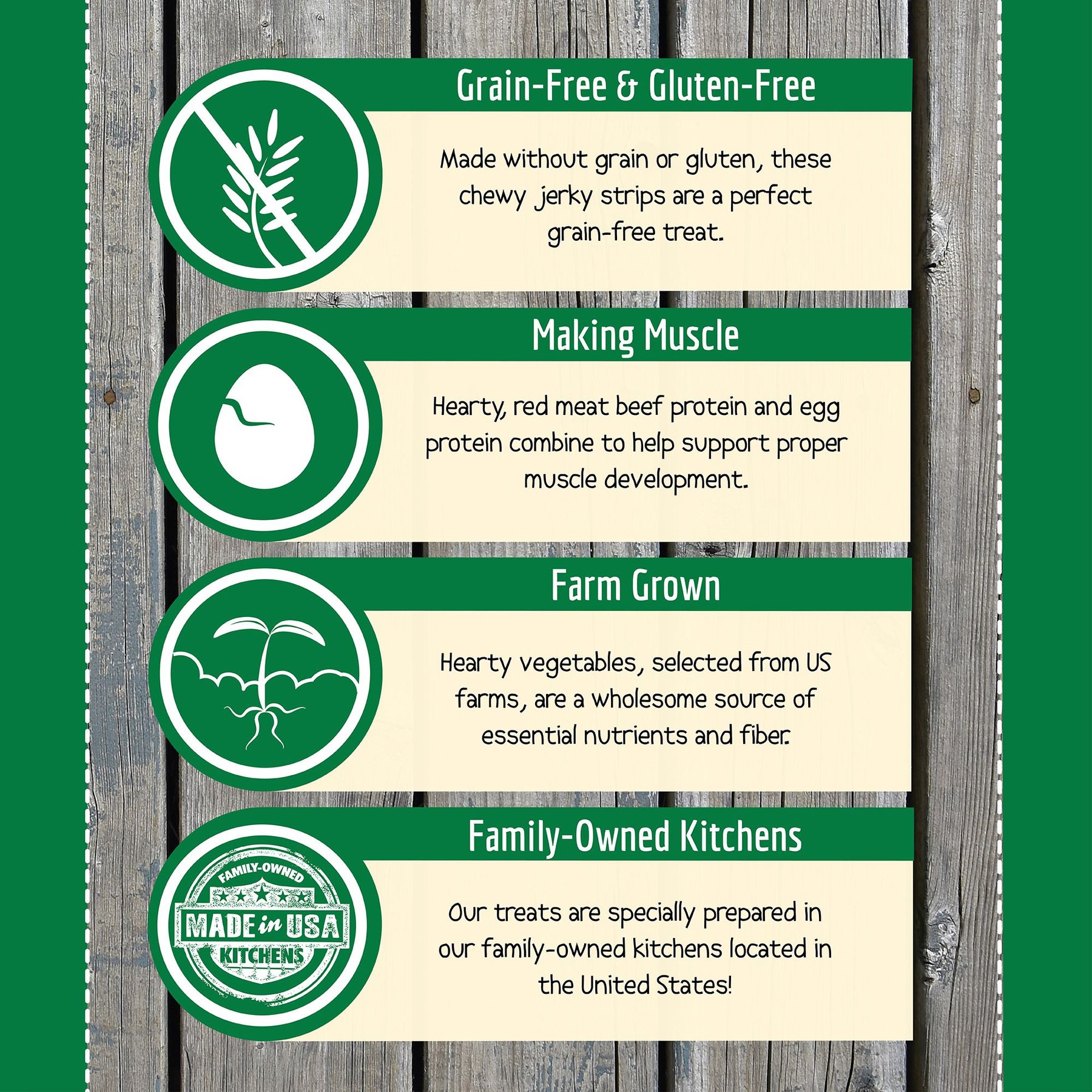 Wholesomes Tank's Jerky Sticks Grain-Free Dog Treats