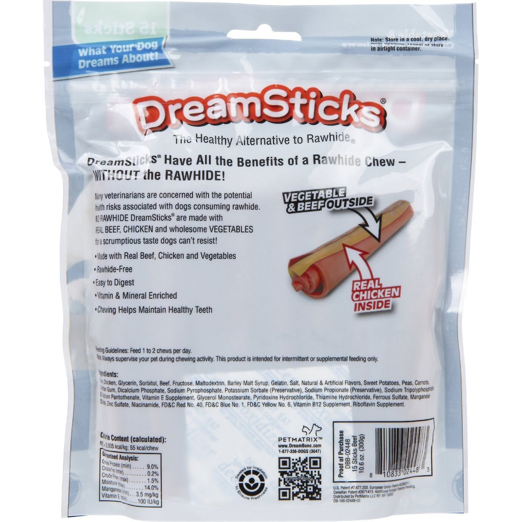 DreamBone DreamSticks Beef Chews Dog Treats