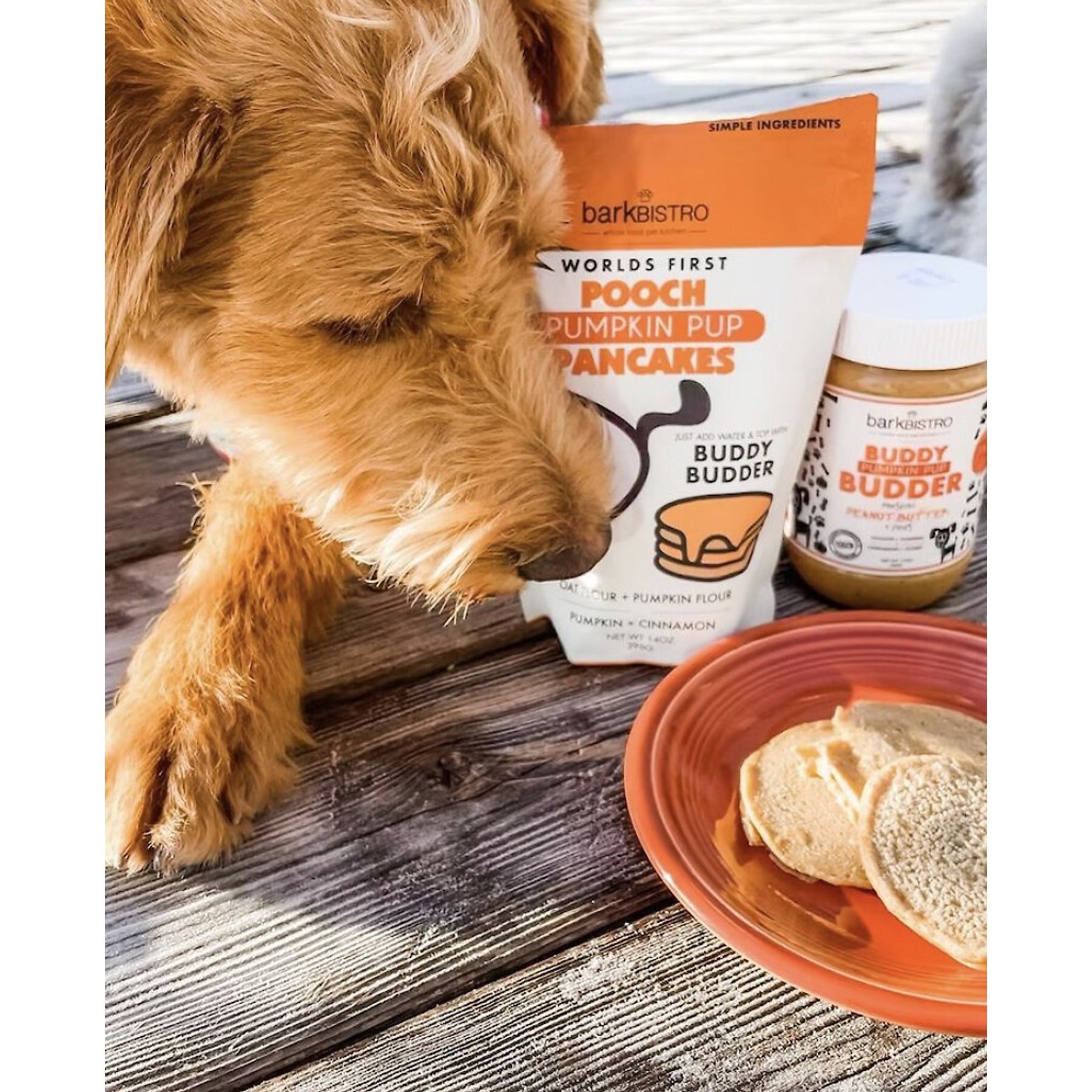 Bark Bistro Company Pooch Pancakes Pumpkin Pup Dog Treat, 14-oz bag