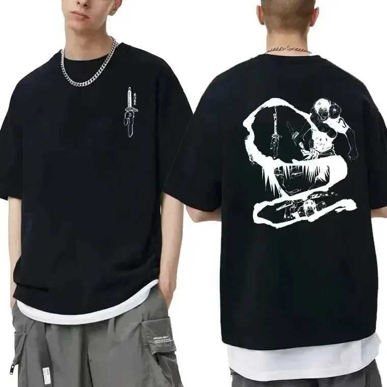 Men's T-Shirts Japanese Anime Jujutsu Kaisen Fushiguro Toji Graphic T-shirt Men Women Fashion Loose T Shirts Fashion Cotton T Shirt Y2k Top Y2404