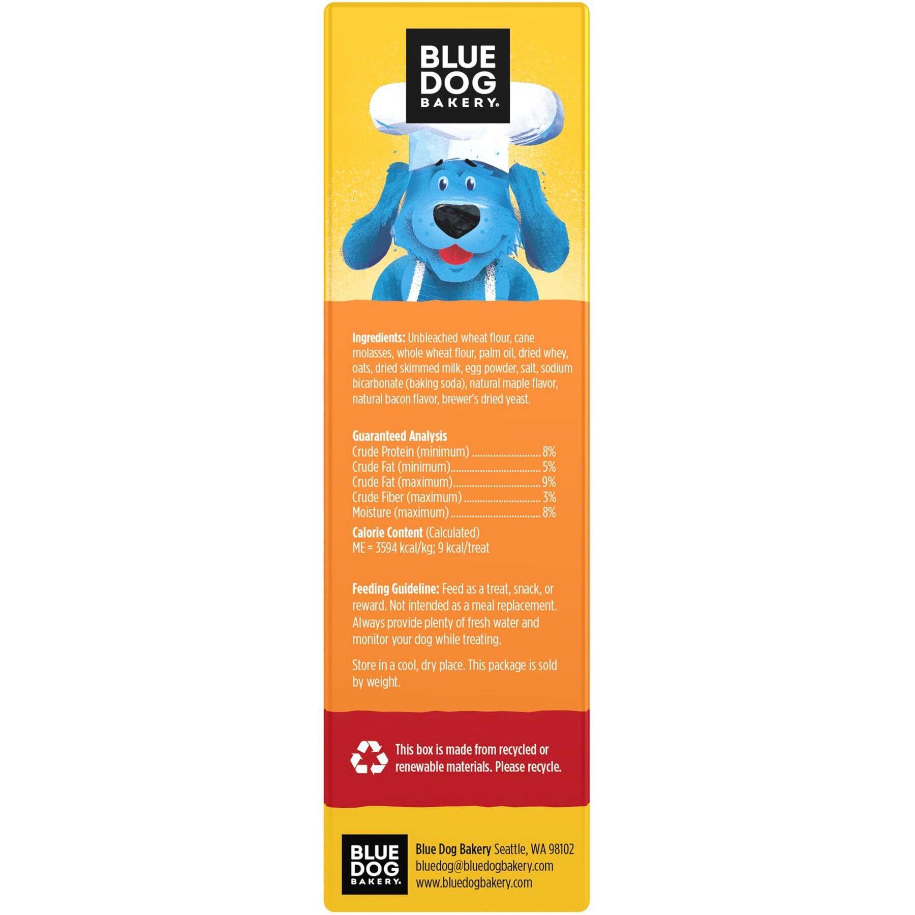 Blue Dog Bakery Doggie Paws Maple Bacon Dog Treats