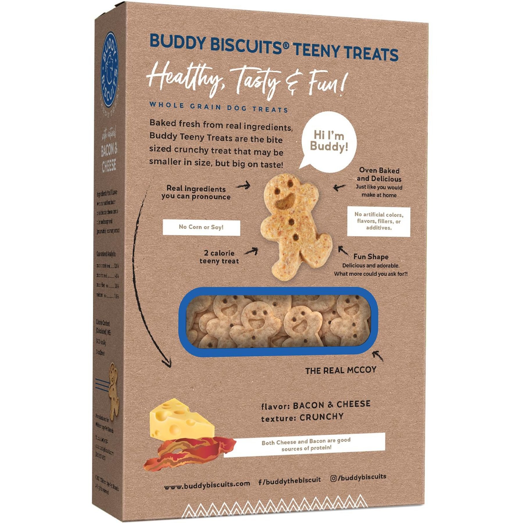Buddy Biscuits Oven Baked Teeny Treats with Bacon & Cheese