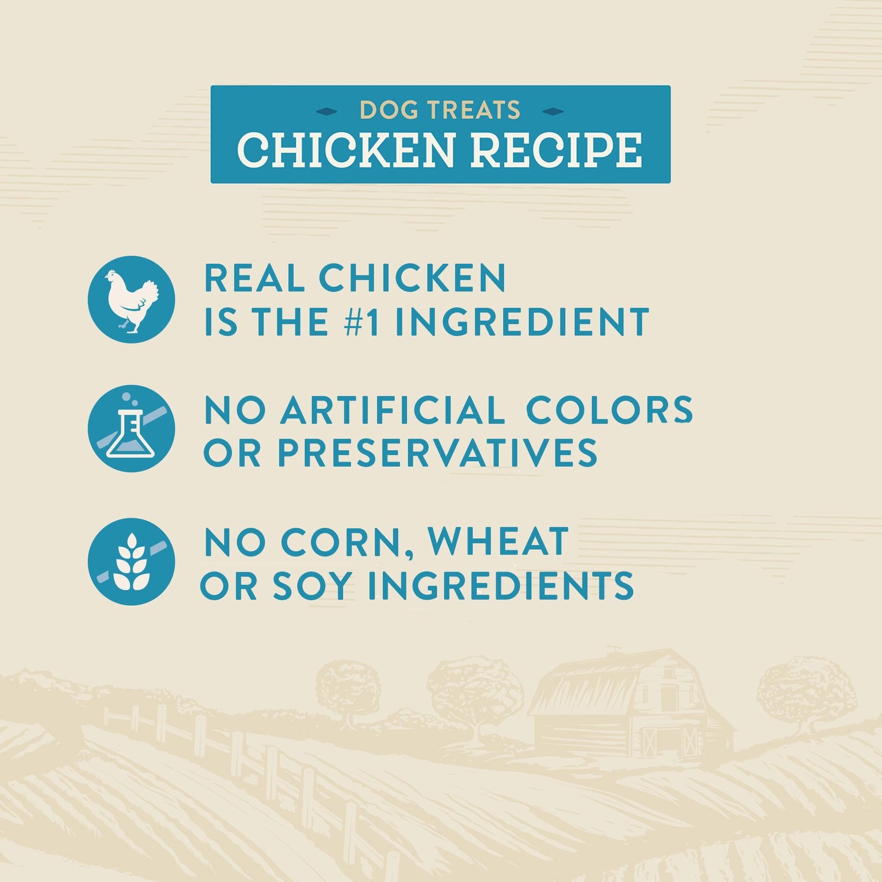 True Acre Foods Chicken Recipe Mini-Training Rewards Grain-Free Soft & Chewy Dog Treats