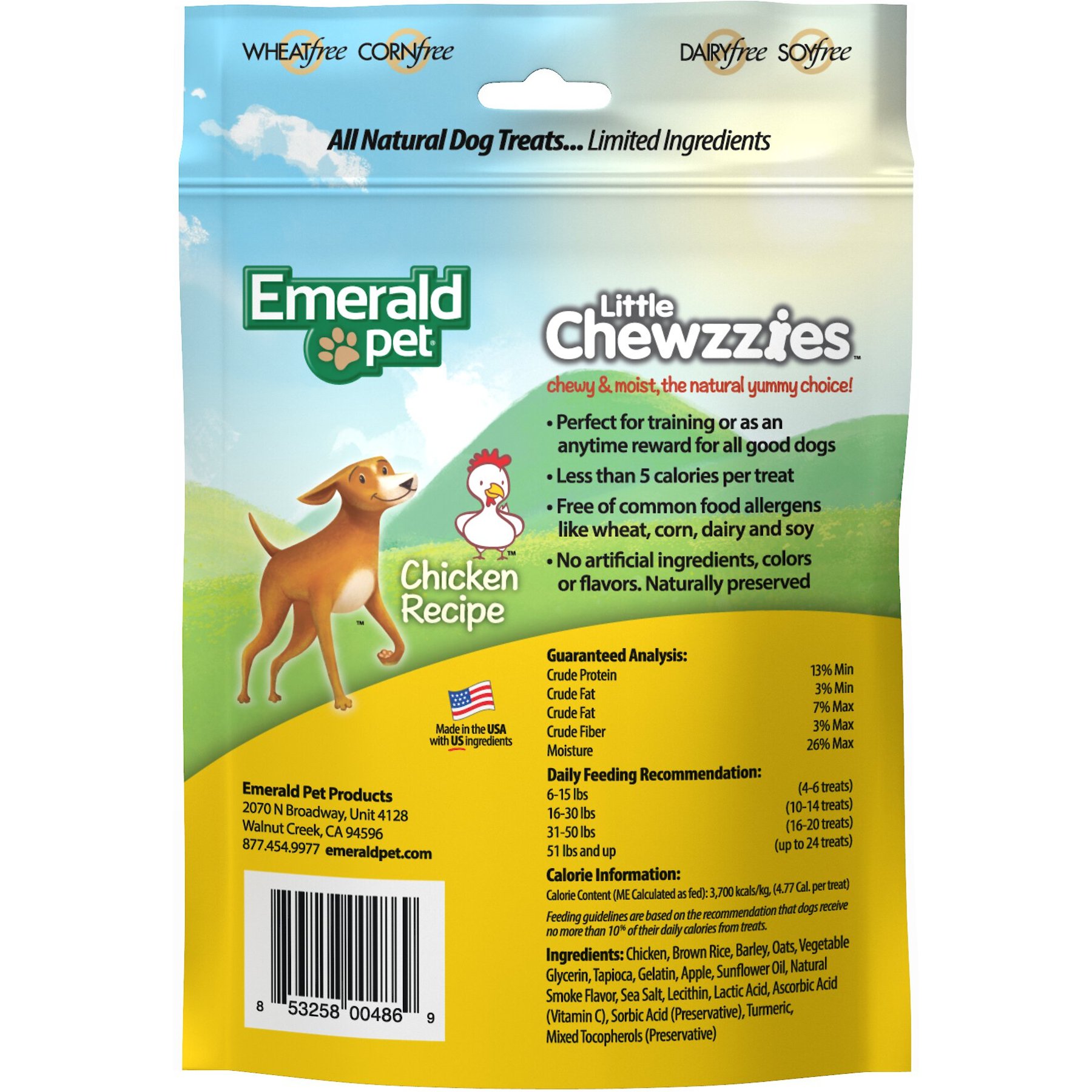 Emerald Pet Little Chewzzies Chicken Recipe Dog Treats