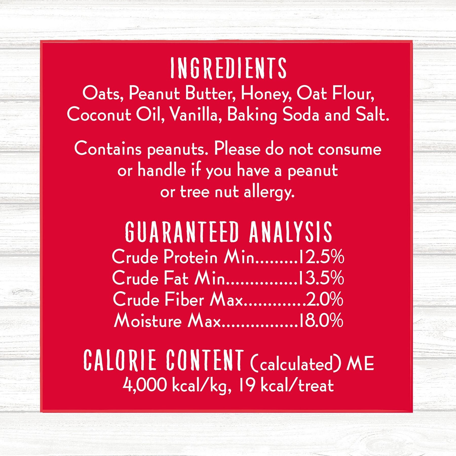 Charlee Bear Bearnola Bites Peanut Butter & Honey Flavor Dog Treats, 8-oz bag