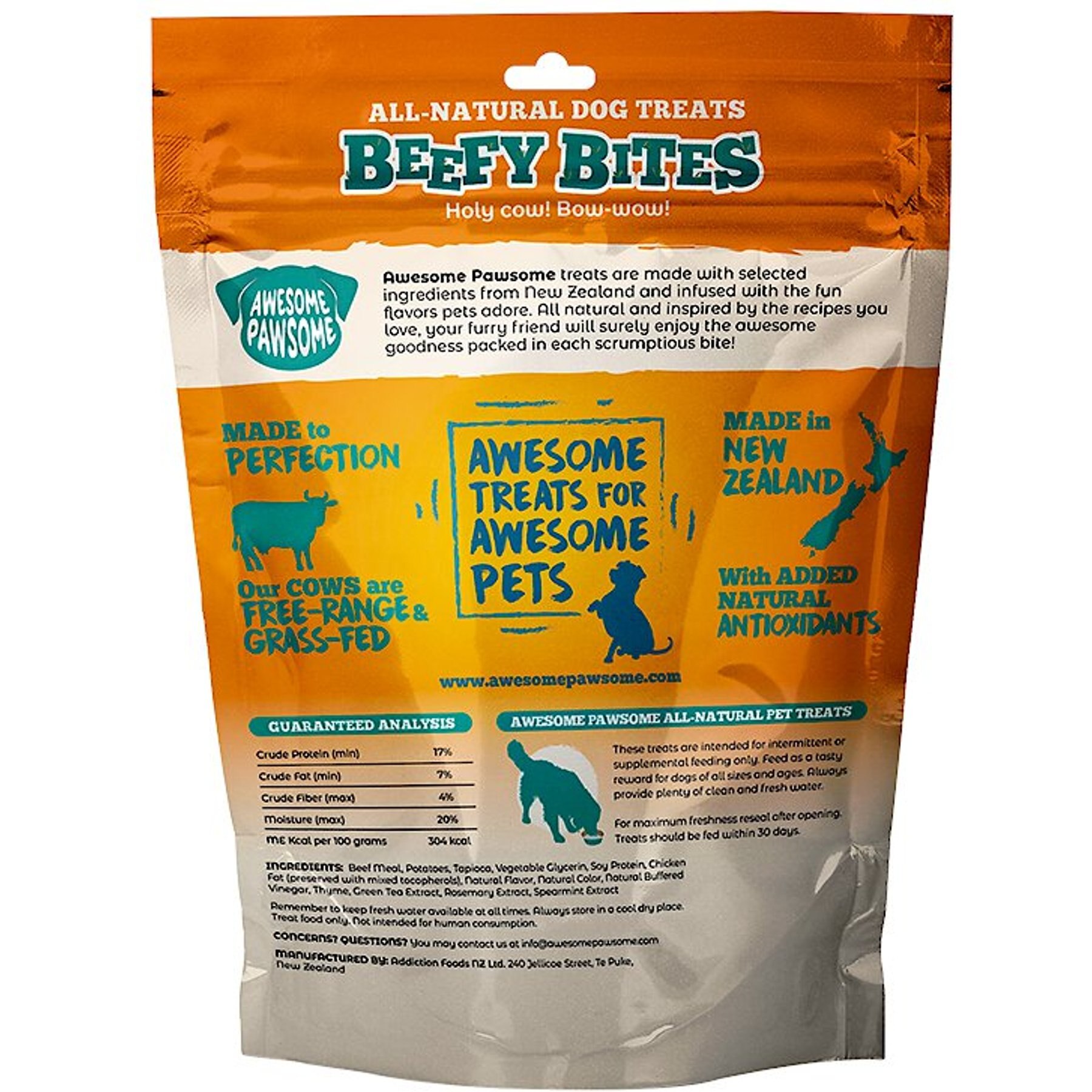 Awesome Pawsome Beefy Bites Dog Treats, 3-oz bag