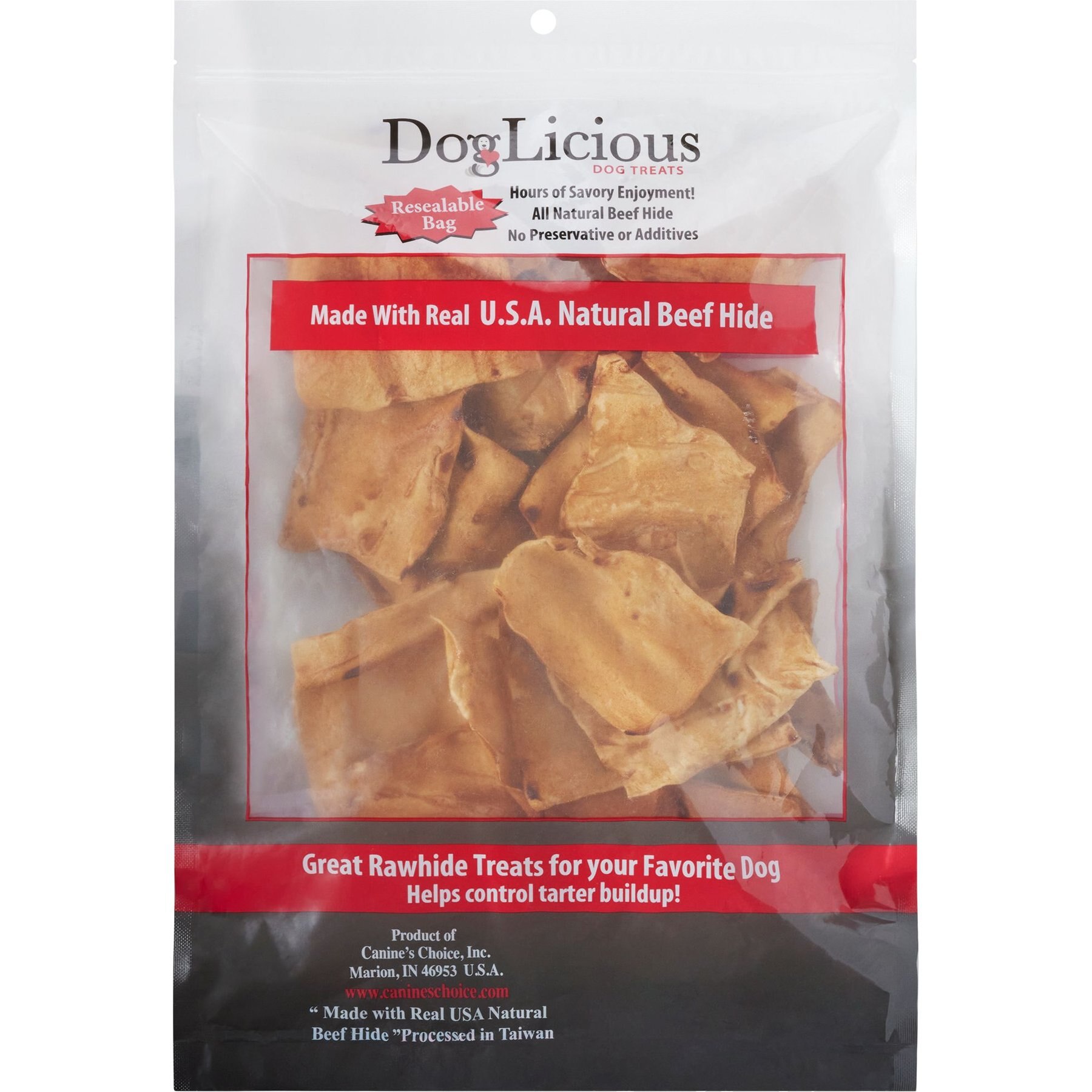 Canine's Choice DogLicious Chicken Flavored Chips Dog Treats, 1-lb bag