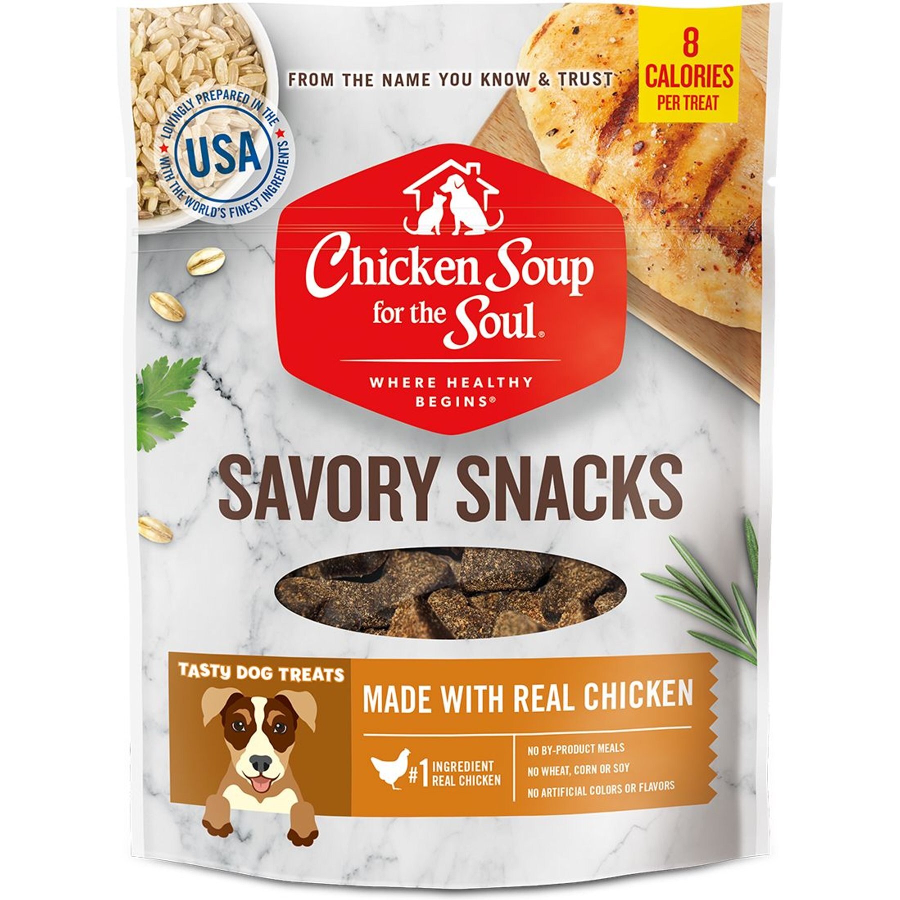 Chicken Soup for the Soul Savory Snacks Chicken Dog Treats, 6-oz bag
