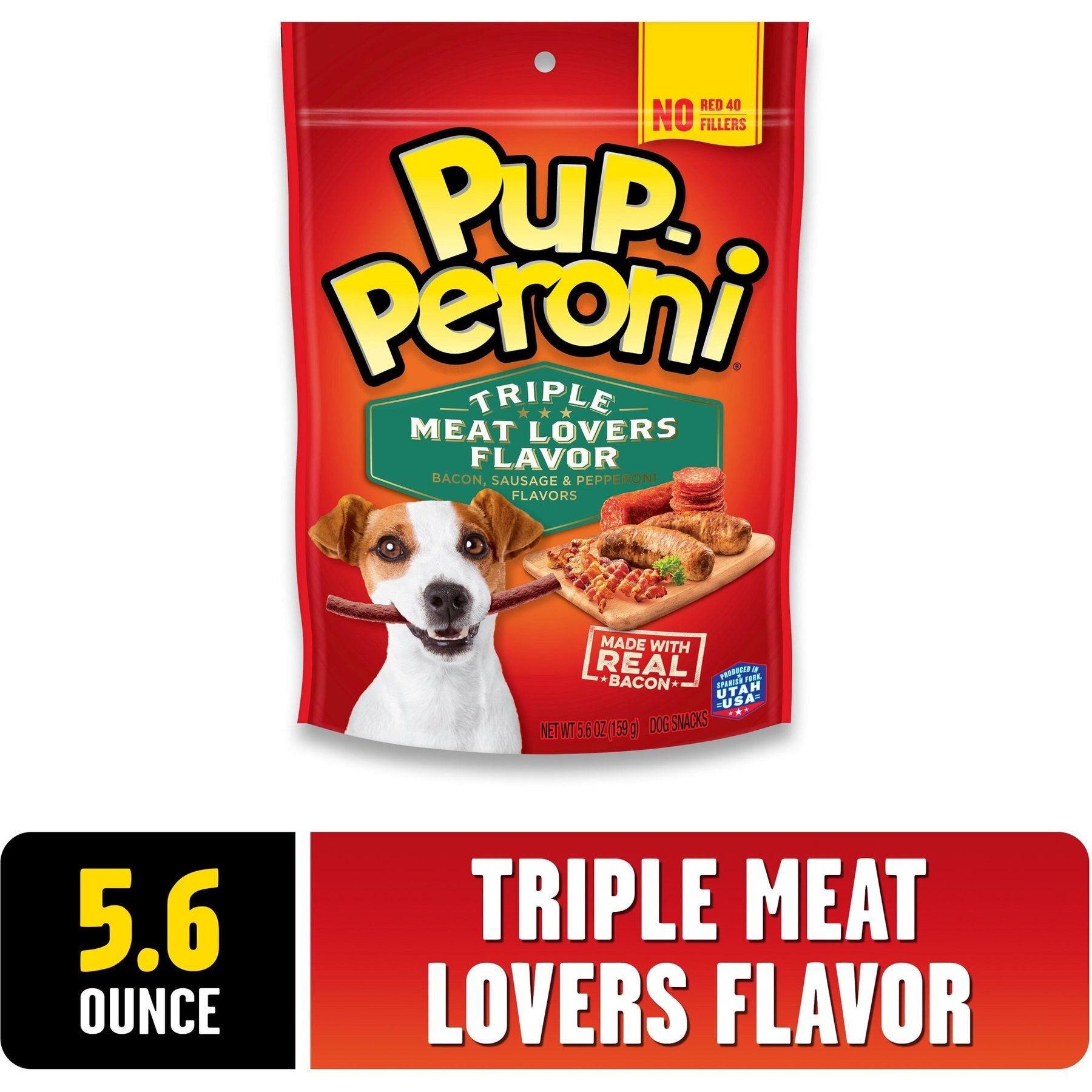 Pup-Peroni Triple Meat Lovers Bacon, Sausage & Pepperoni Flavor Dog Treats