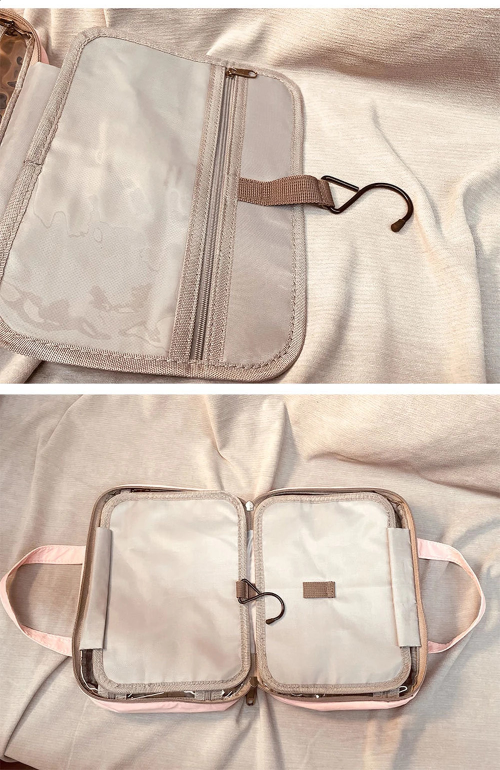 2025S New Free Shipping Designer Bag Large Capacity Four Layer Composite Makeup Bag With Hook Waterproof Shampoo Toilet Travel Organizer