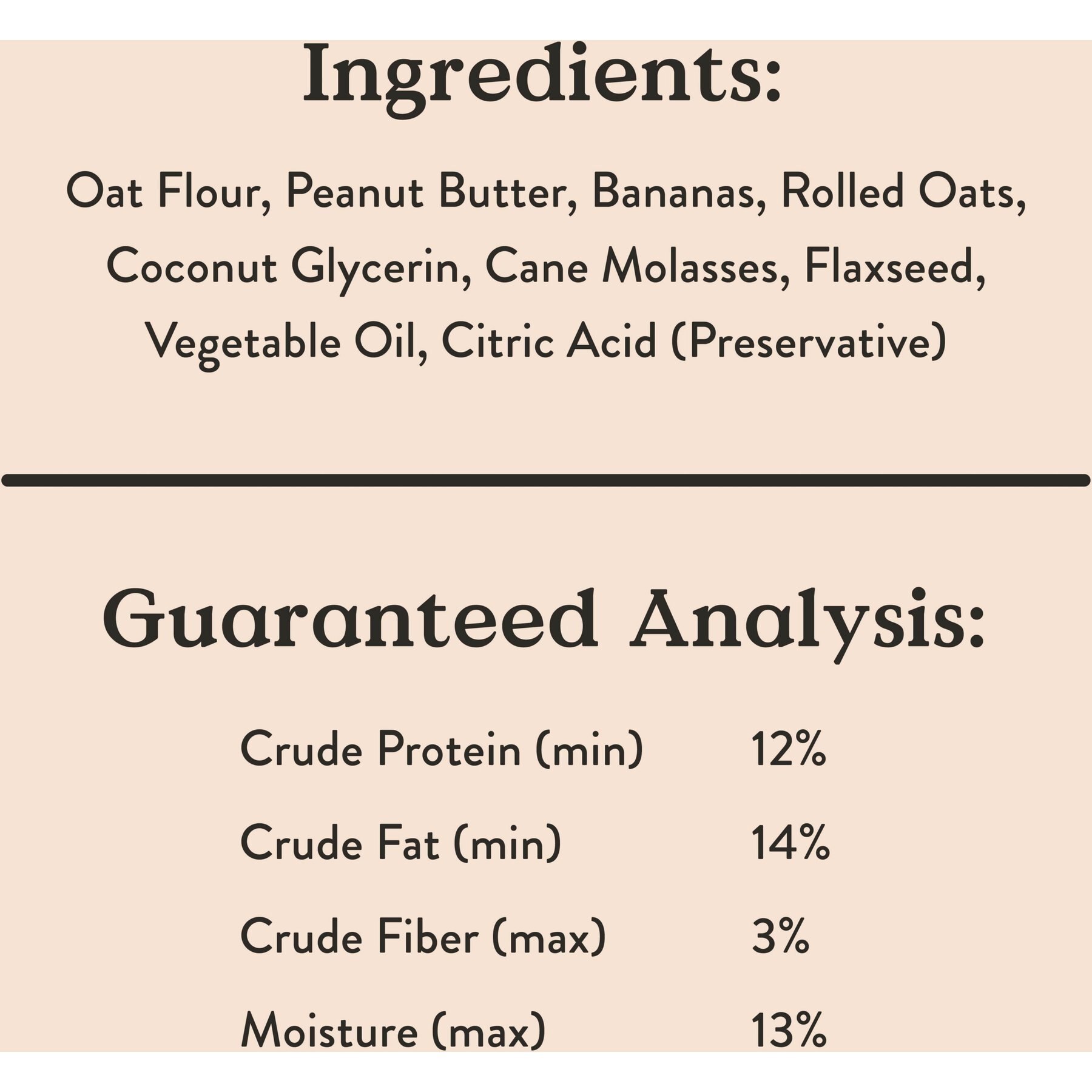 Bocce's Bakery Soft & Chewy Peanut Butter & Banana Recipe Dog Treats