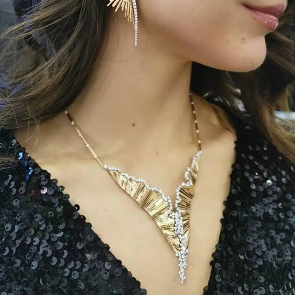 GODKI Trendy 2PC Necklace Earring Sets Jewelry Set For Women Wedding Party Full Zircon Dubai Bridal jewelry Sets 241120