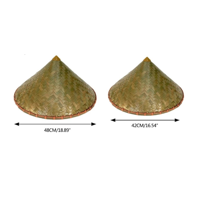 Handwoven Chinese Fisherman Hat Rice Farmer for Men Women Party Headgear 240415