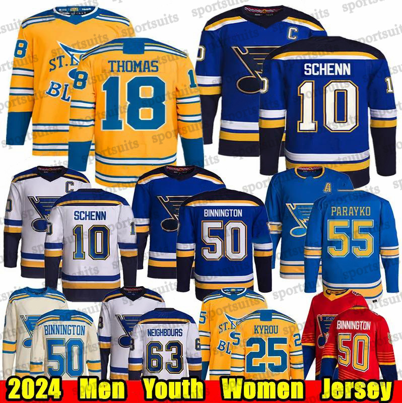 50 Binnington Reverse Retro blues hockey jersey 12 Kevin Hayes 18 Robert Thomas 25 Kyrou Brayden Schenn Torey Krug Pavel Buchnevich Wayne Gretzky jerseys men