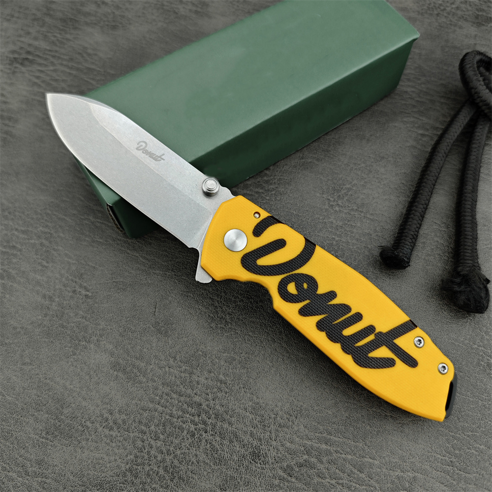 Multi-tool Donut X Squid Ball Bearing Folding Knife D2 Steel G10 Handle Portable Outdoor Defense Tactical Survival Knives Utility EDC Tools 15535 3300 3400 535 533