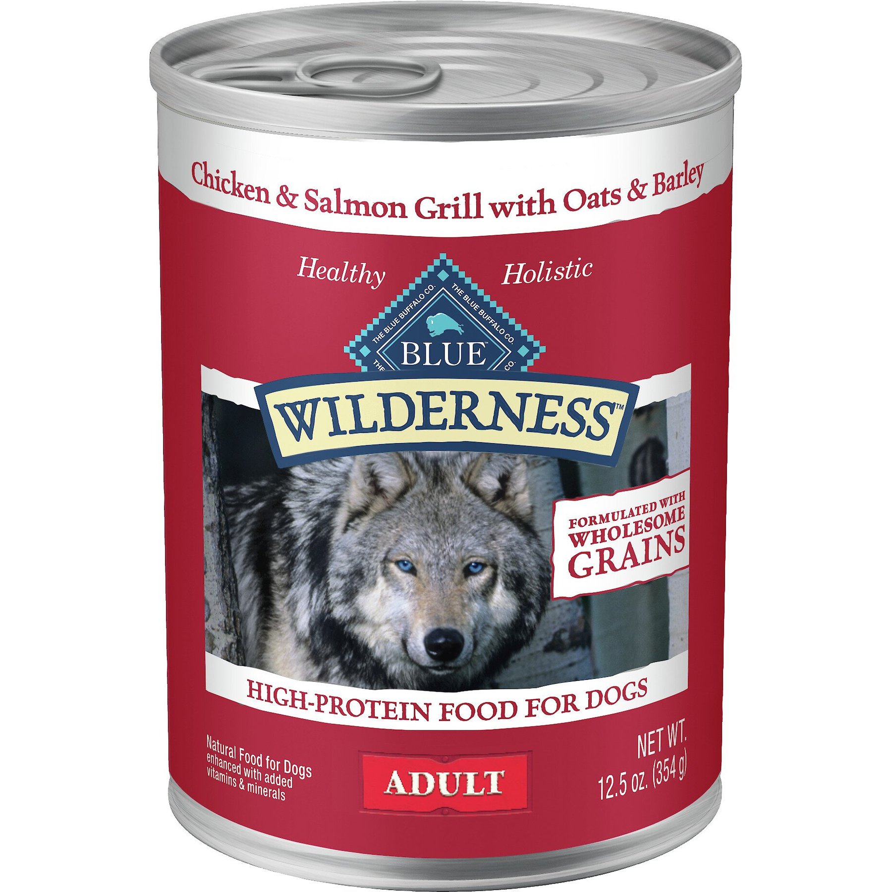 Blue Buffalo Wilderness Salmon & Chicken Grill with Oats & Barley Adult Wet Dog Food