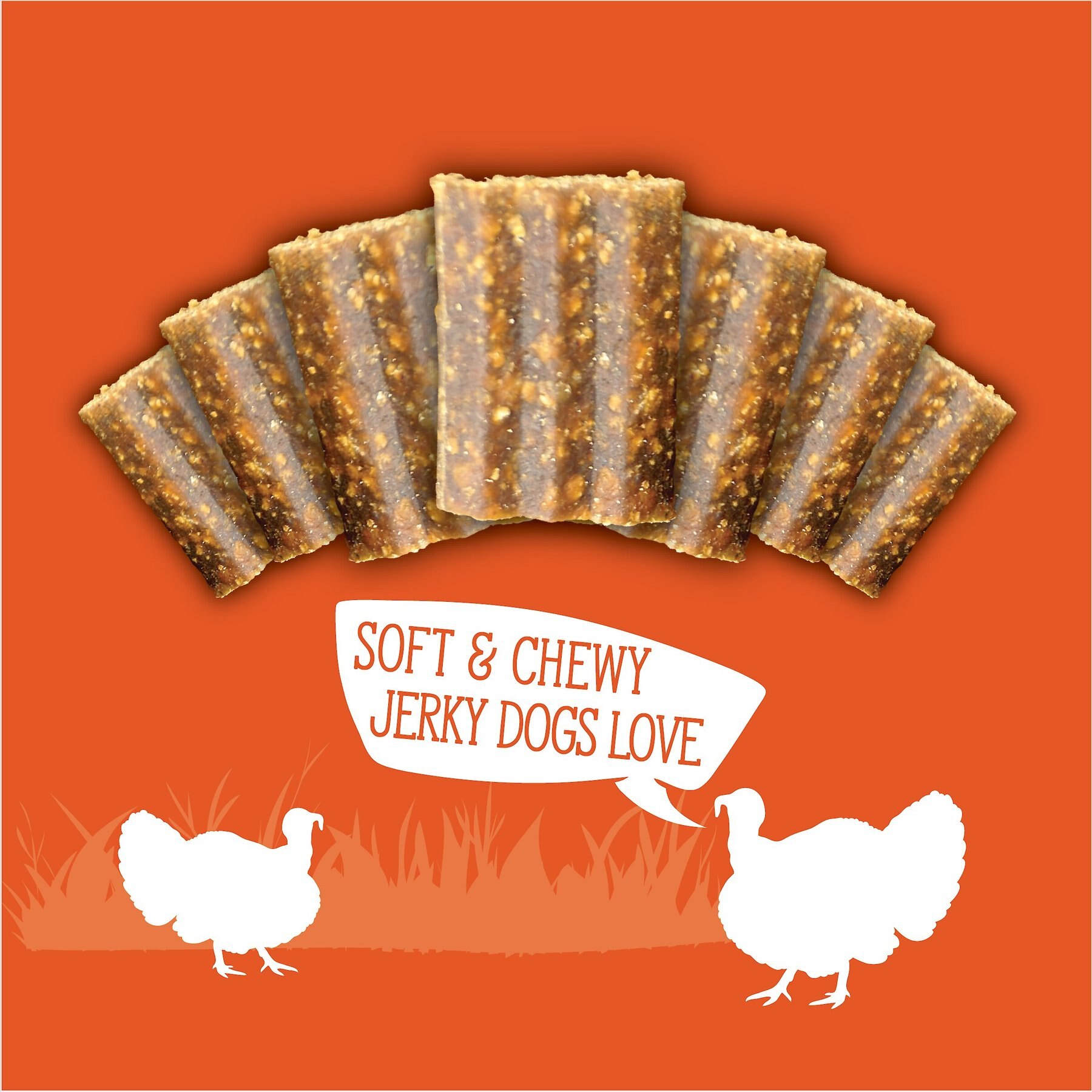 Evolve Turkey, Pea & Berry Recipe Jerky Bites Grain-Free Dog Treats