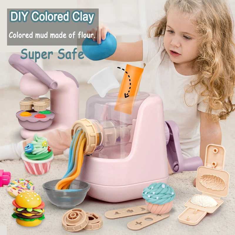 Childrens Colored Clay dle Machine DIY Play Dough Tools Ice Plasticine Mold Kits Slime Toys For Kids Birthday GiftXJ241120
