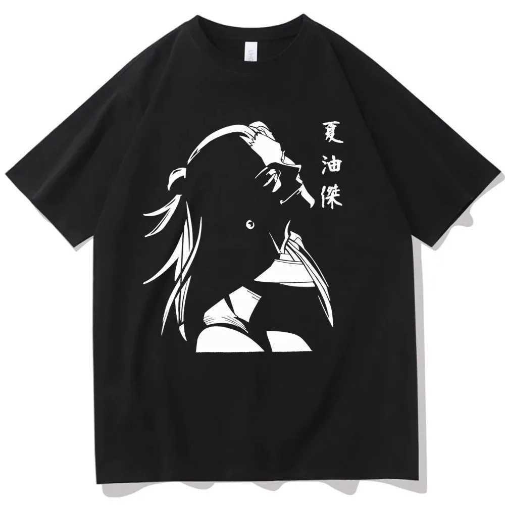 Men's T-Shirts Anime Jujutsu Kaisen Suguru Geto Print T Shirt Loose Plus Size Men T-shirt Fashion Casual Crew Neck Short Slve Women T Shirt Y2404