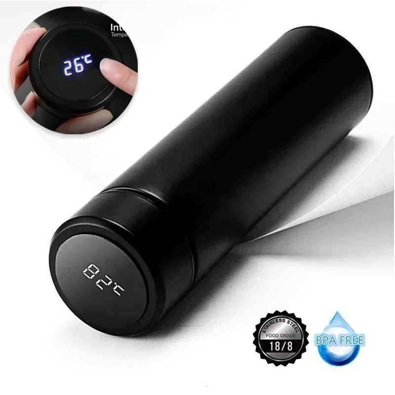 Hot water bottle digital hot water bottle stainless steel tea inhaler cup isothermal vacuum thin sheet hot and cold beverages M241121