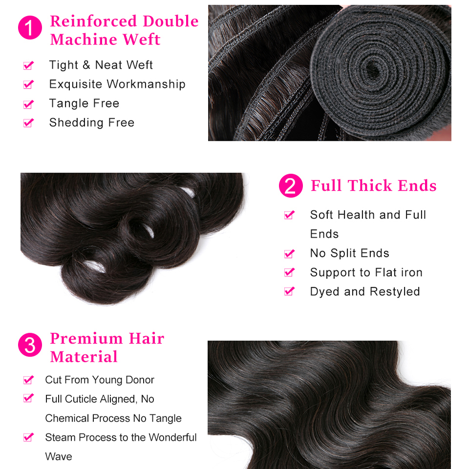 Unprocessed Human Extensions 1 3 4 Deal Body Wave Bundles 30 Inch Raw Indian Remy Virgin Hair Wefts