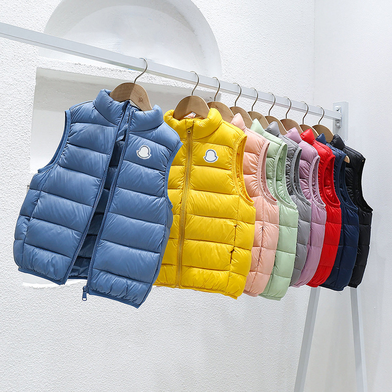 Kids Down Coat Baby Vest Designer Kids Gilet Childrens Waistcoat Boys Girls Down Puffer Jacket