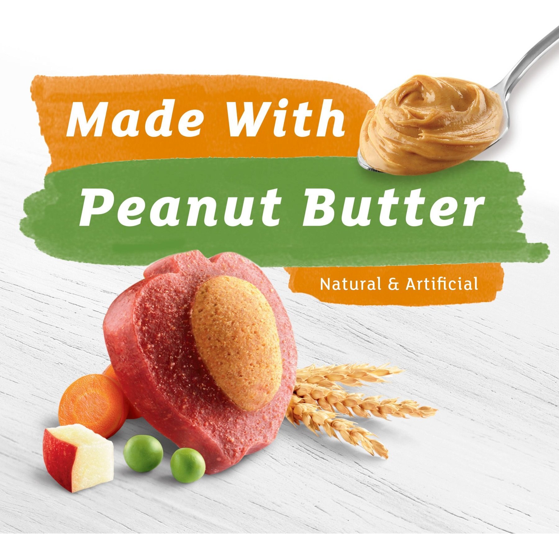 Purina Beneful Baked Delights Snackers with Apples, Carrots, Peas & Peanut Butter Dog Treats