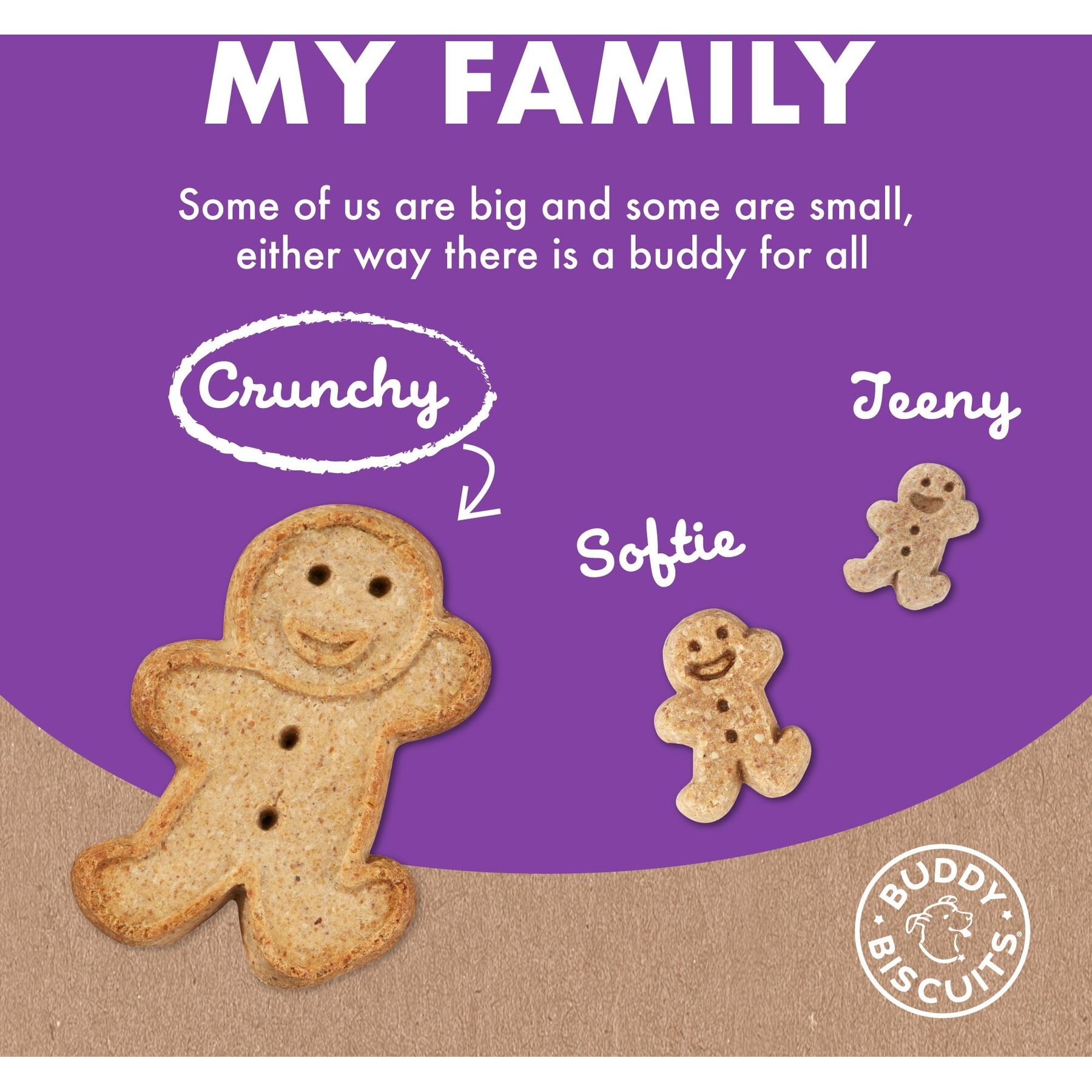 Buddy Biscuits Assorted Flavors Roasted Chicken, Grilled Beef, Sharp Cheddar Dog Treats, 16-oz box